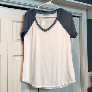 Short sleeve baseball tee